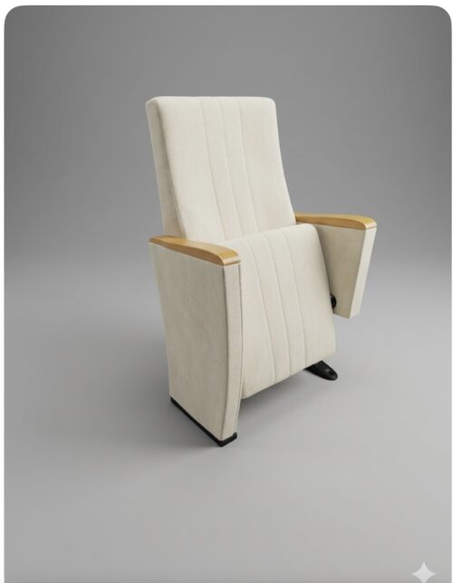 Dolfin kol üstü ahşap konferans salonu koltuğu